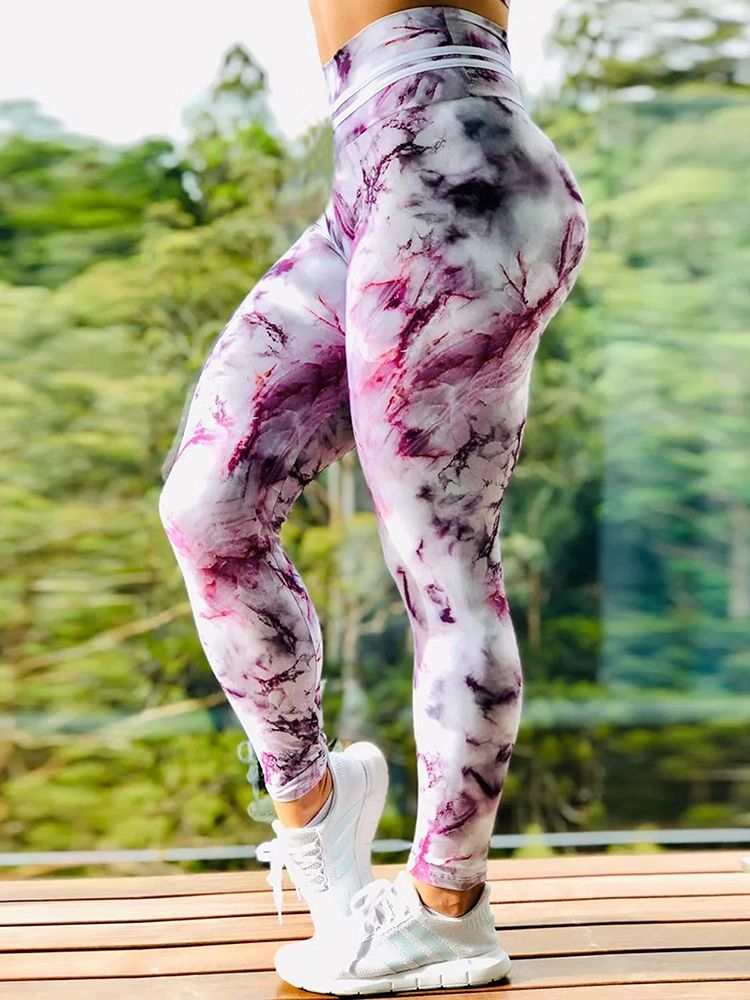 Women's Casual Slim Iridescent Reflective Material Printed Fitness Leggings Slim Stretch Elastic Glow in Dark Pants Trousers TIKIJTRONICS