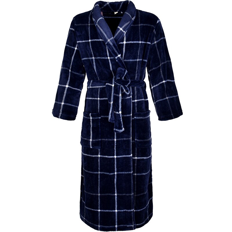 Women Winter Plaid Plus Size Long Flannel Bathrobe 40-130KG Warm Bath Robe Cozy Kimono Robes Dressing Gown Men Night Sleepwear - TIKIJTRONICS 0 SPECIFICATIONSThickness: ThickSleeve Length(cm): FullSexually Suggestive: NoSeason: WinterPattern Type: PlaidOrigin: Mainland ChinaObscene Picture: NoModel Number: 1512Material Composition: Flannel Coral FleeceMaterial: PolyesterItem Type: RobesGender: WOMENFabric Type: FlannelDresses Length: Ankle-LengthBrand Name: COZEDRESING TIKIJTRONICS  (Store description)