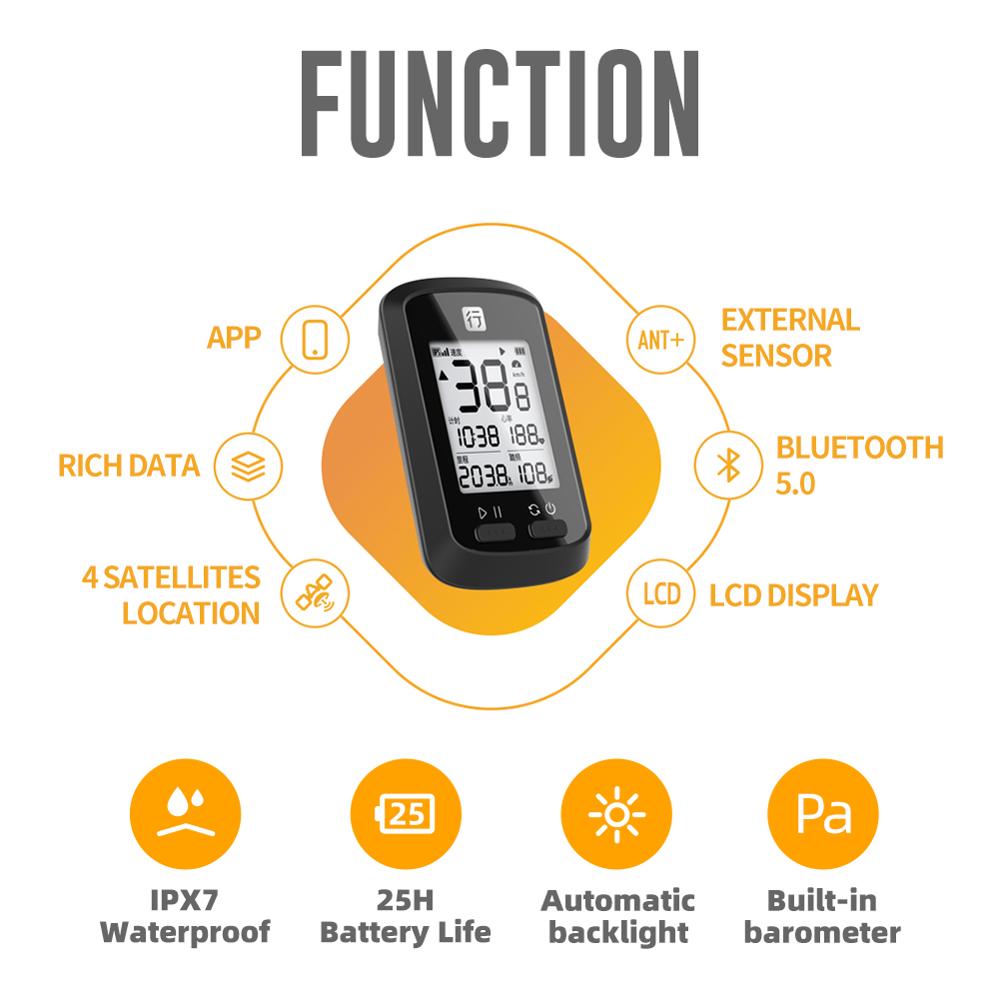 XOSS Bike Computer G+ Wireless GPS Speedometer Waterproof Road Bike MTB Bicycle Bluetooth ANT+ with Cadence Cycling Computers TIKIJTRONICS