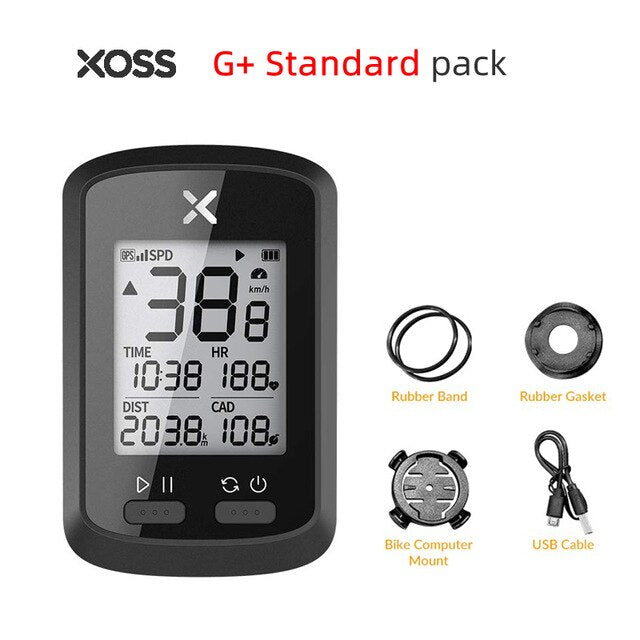 XOSS Bike Computer G+ Wireless GPS Speedometer Waterproof Road Bike MTB Bicycle Bluetooth ANT+ with Cadence Cycling Computers TIKIJTRONICS