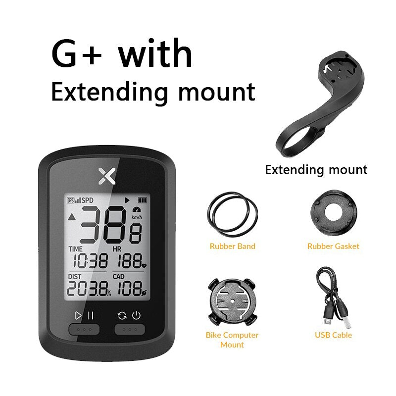 XOSS Bike Computer G+ Wireless GPS Speedometer Waterproof Road Bike MTB Bicycle Bluetooth ANT+ with Cadence Cycling Computers TIKIJTRONICS