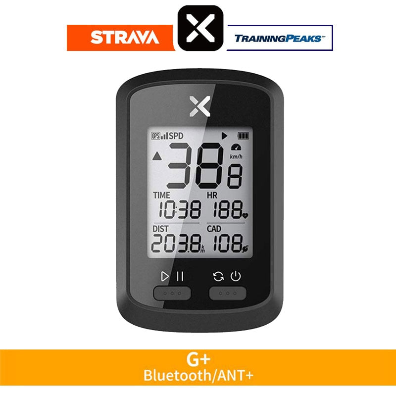 XOSS Bike Computer G+ Wireless GPS Speedometer Waterproof Road Bike MTB Bicycle Bluetooth ANT+ with Cadence Cycling Computers TIKIJTRONICS