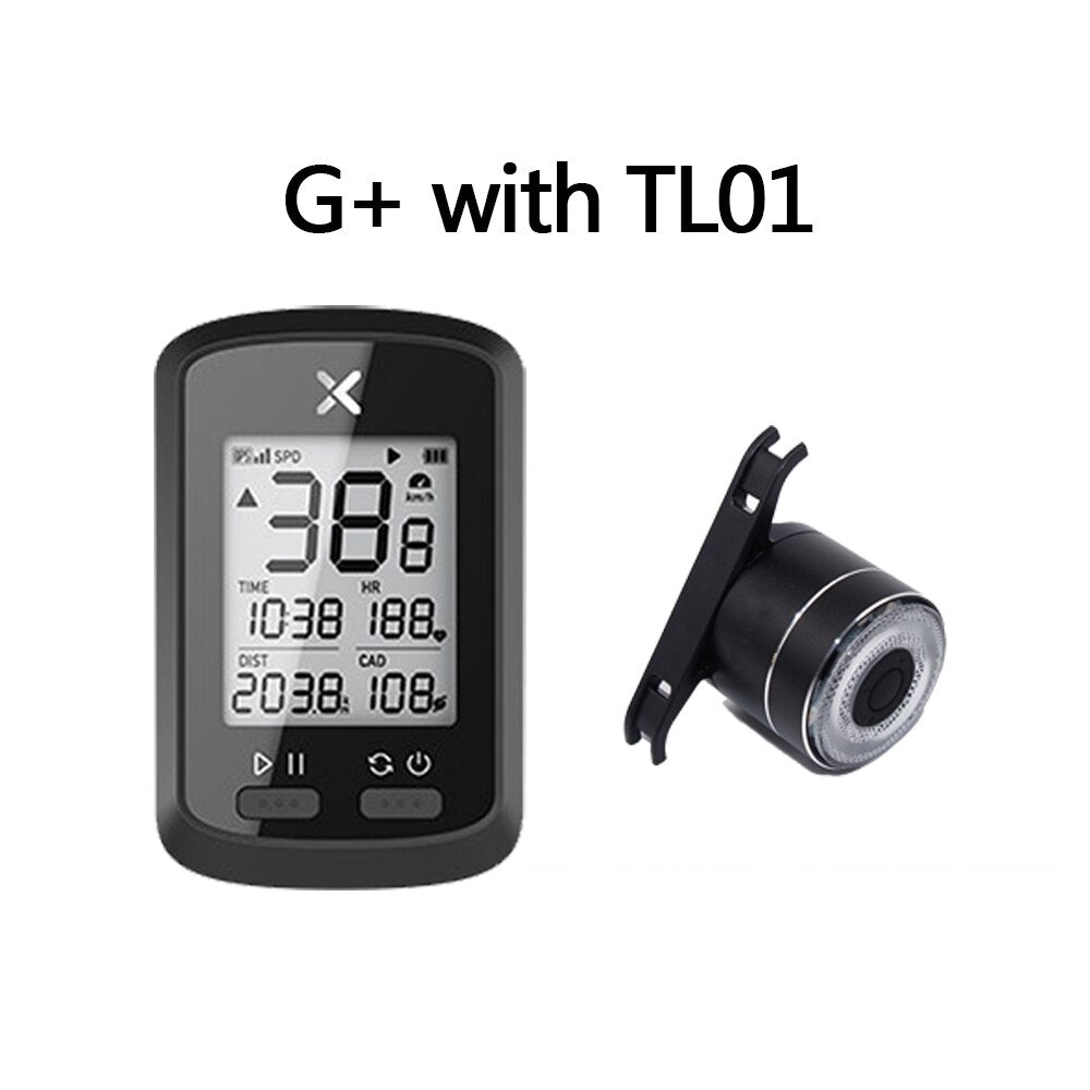 XOSS Bike Computer G+ Wireless GPS Speedometer Waterproof Road Bike MTB Bicycle Bluetooth ANT+ with Cadence Cycling Computers TIKIJTRONICS