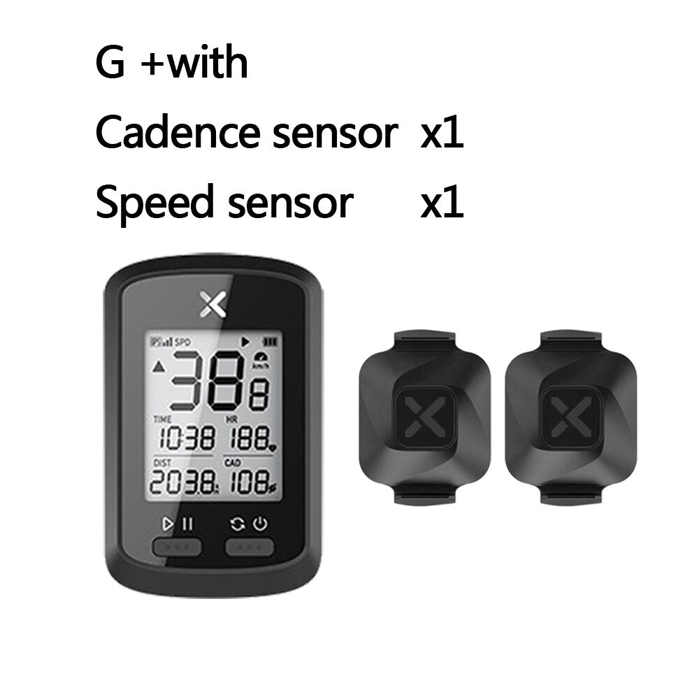 XOSS Bike Computer G+ Wireless GPS Speedometer Waterproof Road Bike MTB Bicycle Bluetooth ANT+ with Cadence Cycling Computers TIKIJTRONICS