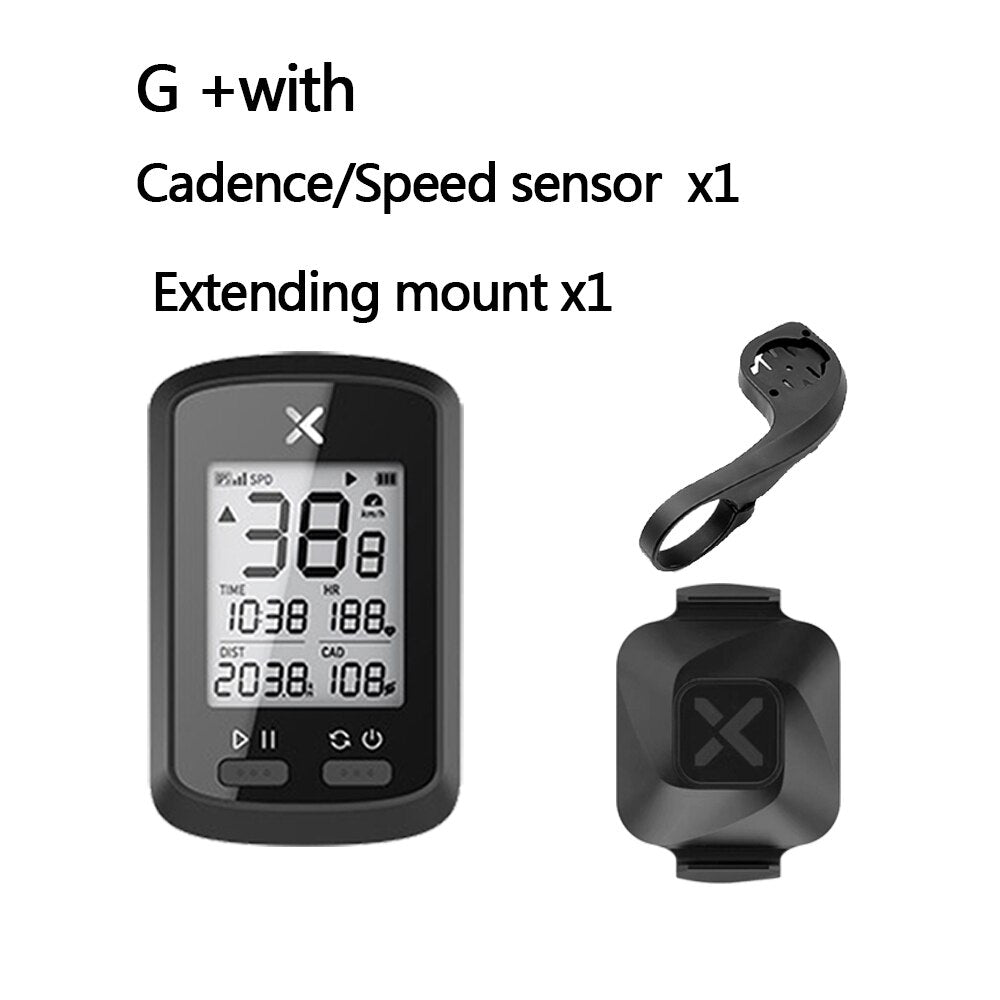 XOSS Bike Computer G+ Wireless GPS Speedometer Waterproof Road Bike MTB Bicycle Bluetooth ANT+ with Cadence Cycling Computers TIKIJTRONICS