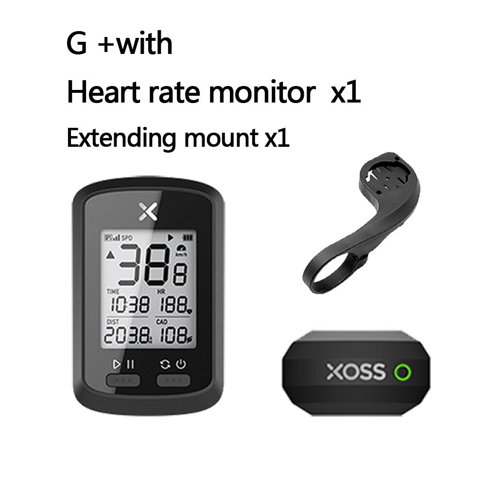 XOSS Bike Computer G+ Wireless GPS Speedometer Waterproof Road Bike MTB Bicycle Bluetooth ANT+ with Cadence Cycling Computers TIKIJTRONICS