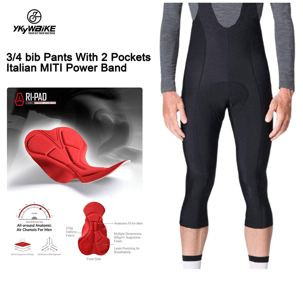 YKYWBIKE Cycling 3/4 Pants Short Quick-dry Breathable Padded Ropa Ciclismo Cycling Tights MTB Bike Bicycle Maillot Black Pants - TIKIJTRONICS 0 SPECIFICATIONSblack: YSPBZ050Sport Type: CyclingPattern Type: SolidOrigin: Mainland ChinaModel Number: YSPB050Material: PolyesterMaterial: SpandexItem Type: TIGHTItem Length: 3/4 PantsGender: MENFit: Fits true to size, take your normal sizeCN: GuangdongBrand Name: YKYWBIKE2 side pockets: YSPBZ701 TIKIJTRONICS  (Store description)