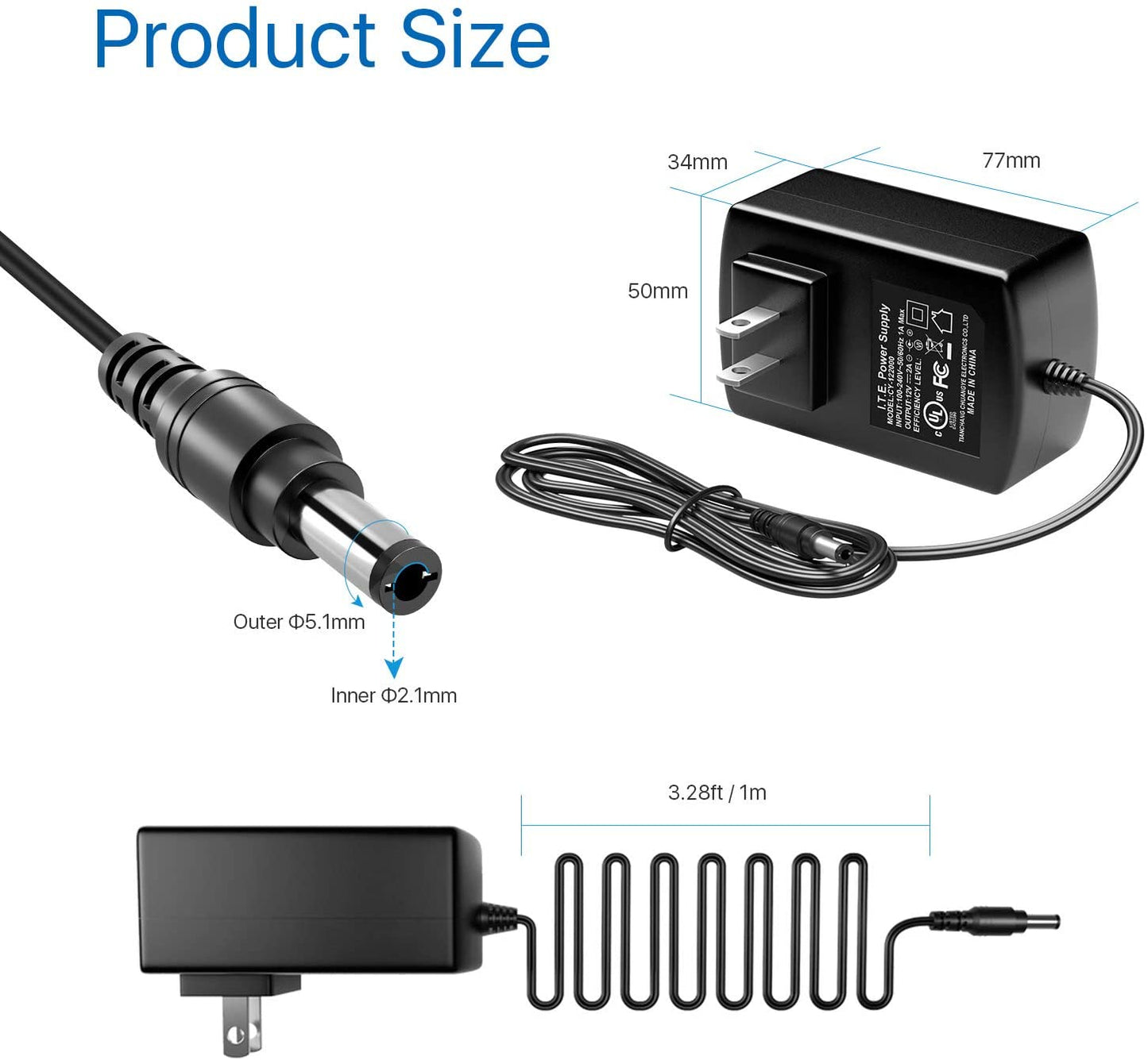 ZOSI DC 12V 2A Power Supply Adaptor 12V Security Professional Converter EU / US / UK / AU Adapter For CCTV Camera CCTV system - TIKIJTRONICS 0 SPECIFICATIONSis_customized: NoOutput: 12V 2AOrigin: Mainland ChinaModel Number: SP1-12V-2AInput: AC100-240VConnection: Plug inColor: BlackCertification: CE,FCCBrand Name: ZOSI TIKIJTRONICS  (Store description)