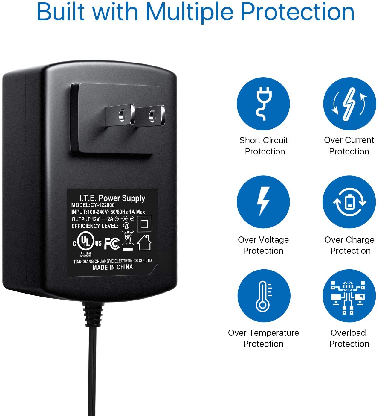 ZOSI DC 12V 2A Power Supply Adaptor 12V Security Professional Converter EU / US / UK / AU Adapter For CCTV Camera CCTV system - TIKIJTRONICS 0 SPECIFICATIONSis_customized: NoOutput: 12V 2AOrigin: Mainland ChinaModel Number: SP1-12V-2AInput: AC100-240VConnection: Plug inColor: BlackCertification: CE,FCCBrand Name: ZOSI TIKIJTRONICS  (Store description)