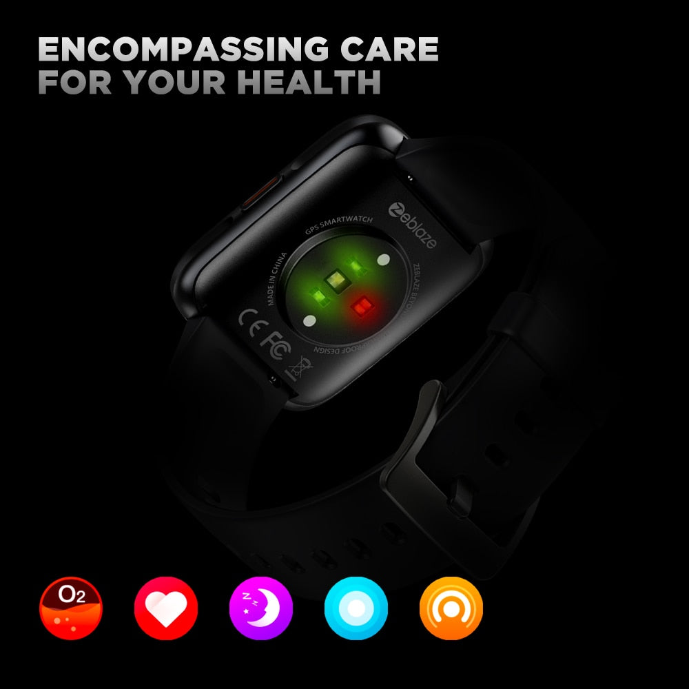 Zeblaze Beyond GPS Smartwatch AMOLED Display 40 Days Battery Life Waterproof 5 ATM Health & Fitness Smart Watch Women.