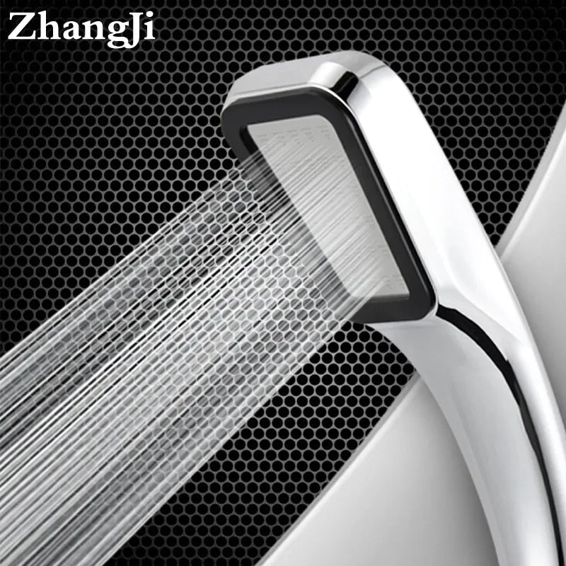 ZhangJi 300 Holes High Pressure Rainfall Shower Head Water Saving 3 Color Chrome Black White Sprayer Nozzle Bathroom Accessories - TIKIJTRONICS # 0