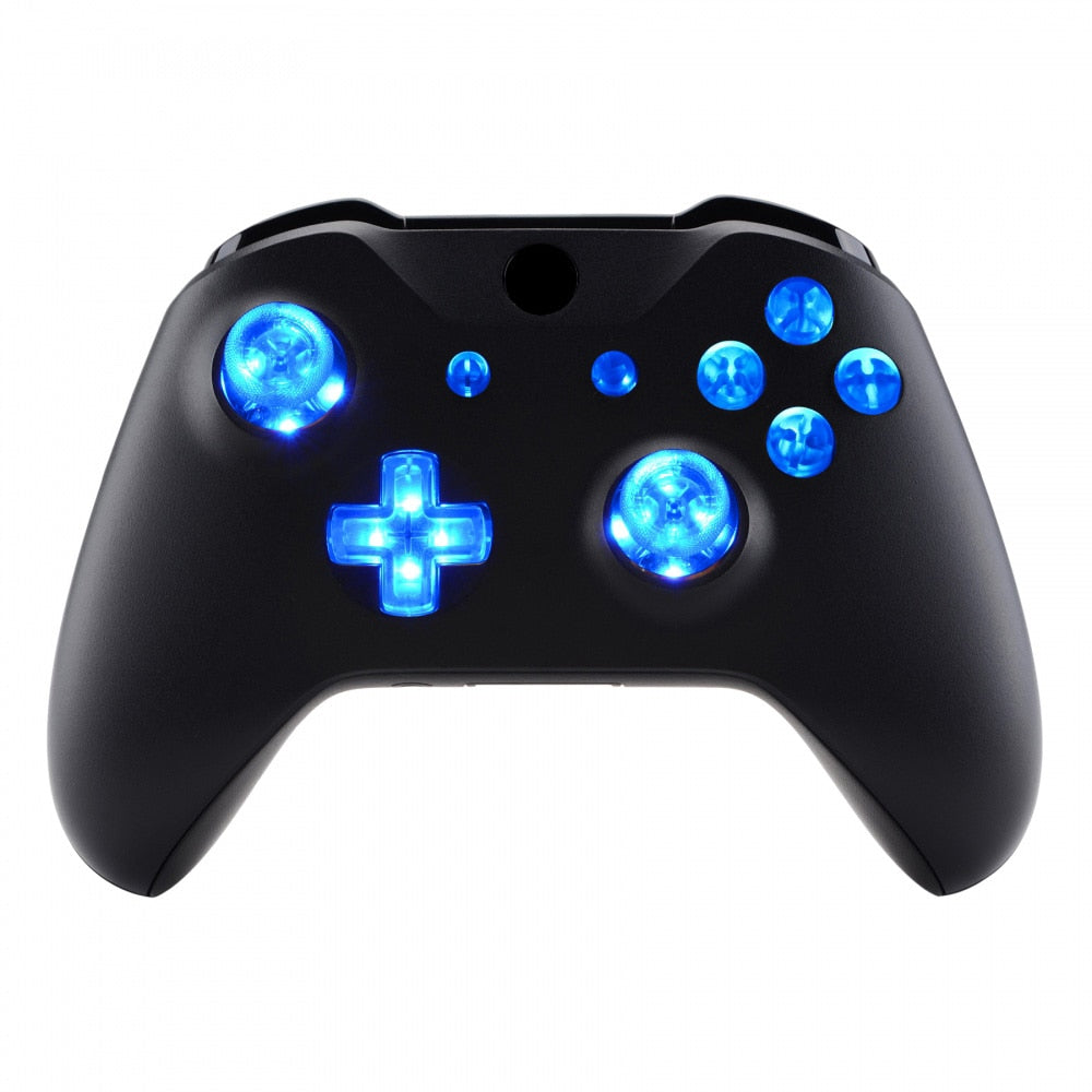 eXtremeRate Multi-Colors Luminated D-pad Thumbstick ABXY Button (DTF) LED Kit for Xbox One Standard Xbox One S / X Controller - TIKIJTRONICS 0 SPECIFICATIONSOrigin: Mainland ChinaModel Number: Fit for Xbox One Standard, Xbox One S X ControllerCompatible Microsoft Model: Xbox OneCompatible Brand/Model: MicrosoftBrand Name: eXtremeRate TIKIJTRONICS  (Store description)