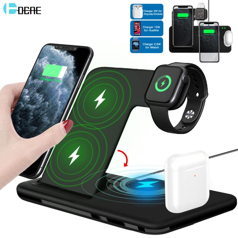 iPhone  Apple Watch 4 in 1 Foldable Charging Station for Airpods Pro iWatch - TIKIJTRONICS 0 SPECIFICATIONSSet Type: With USB CableOrigin: Mainland ChinaMax. Output Power: 15WMax Charge Equiement Number: 1-4Features: With Charging Indicator,With Cable,With holderConnector Type: Type CCompatible Brand: Apple iPhoneCertification: CEBrand Name: DCAE TIKIJTRONICS  (Store description)