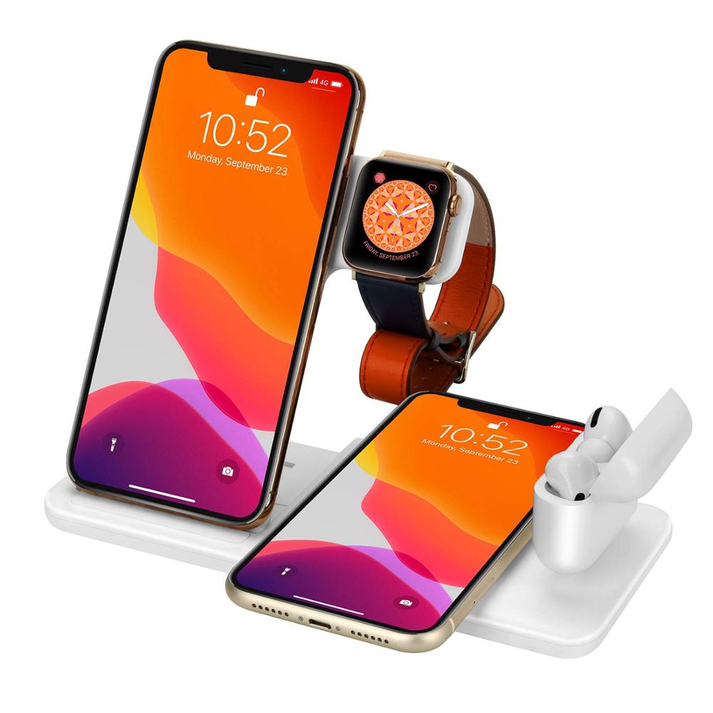 iPhone  Apple Watch 4 in 1 Foldable Charging Station for Airpods Pro iWatch - TIKIJTRONICS 0 SPECIFICATIONSSet Type: With USB CableOrigin: Mainland ChinaMax. Output Power: 15WMax Charge Equiement Number: 1-4Features: With Charging Indicator,With Cable,With holderConnector Type: Type CCompatible Brand: Apple iPhoneCertification: CEBrand Name: DCAE TIKIJTRONICS  (Store description)