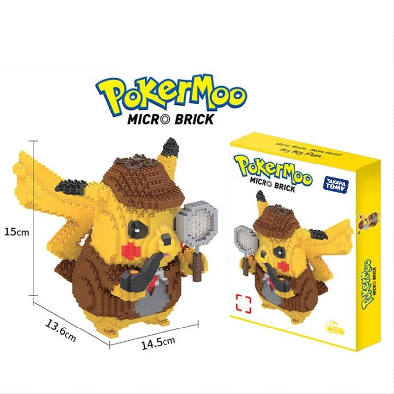 pokemon Building blocks compatible Cartoon Poke Anime Ball Pikachued Diamond mini Building Blocks pokemon Bricks Toy Game TIKIJTRONICS