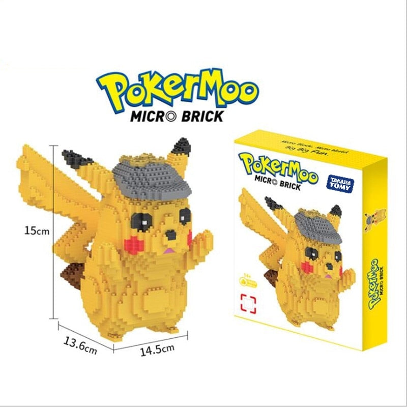 pokemon Building blocks compatible Cartoon Poke Anime Ball Pikachued Diamond mini Building Blocks pokemon Bricks Toy Game TIKIJTRONICS